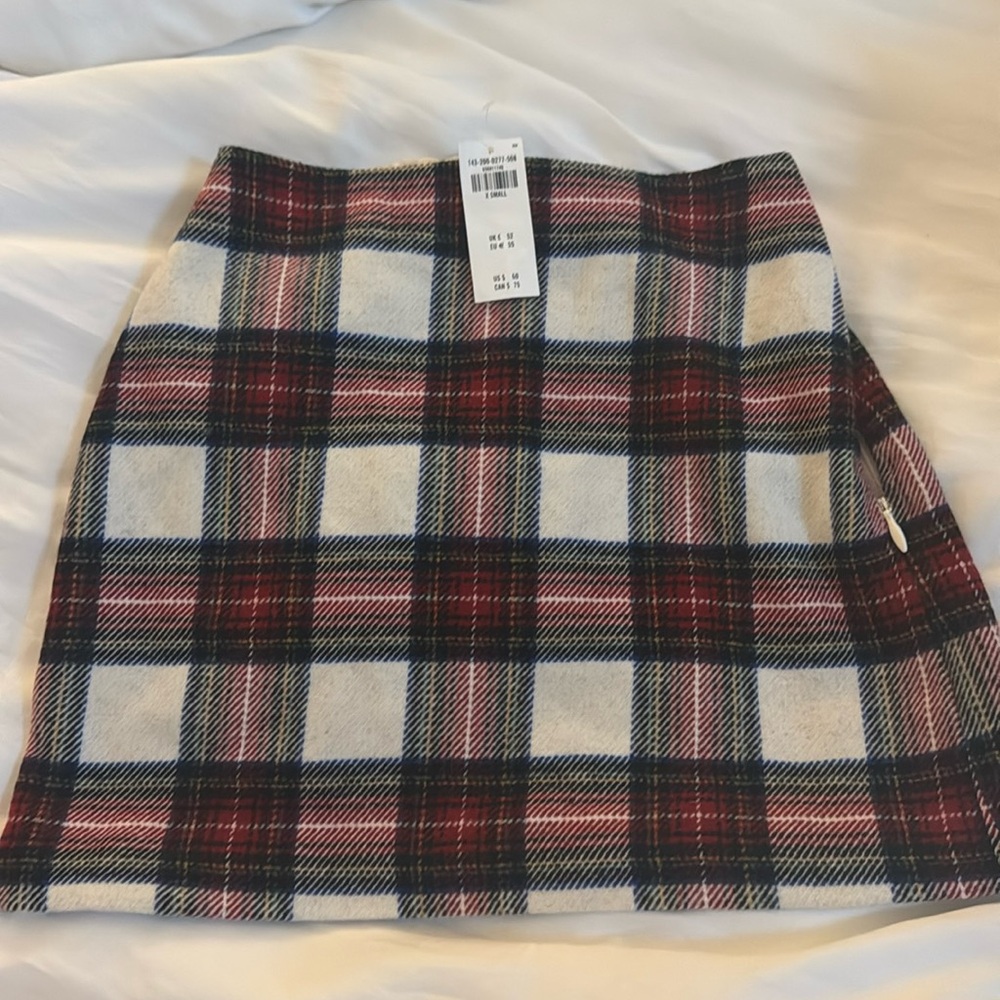 NWT AF mini skirt plaid xs